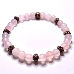 Rose Quartz “Love” Bracelet 7”